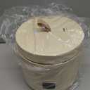 TOKIT Rice Cooker Small 3 Cup Uncooked /6 Cup Cooked, Modern Multifunctional Mini Rice Cooker with Display Touch Button for 1-3 People Ceramic Coated Non-Stick Pot 8 Cook Functions - Cooking & Warmer (Beige)