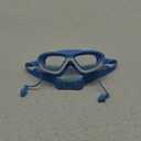 Vvinca Kids Swim Goggles for Kids 3-12, 2024 Upgraded Design with Ear & Nose Plug, Wide View Anti-Fog No Leak Water Pool Goggle (Blue)