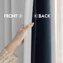 FMFUNCTEX 100% White Blackout Curtains for Bedroom, White Weave Textured Curtains 84 Inches Long Thermal Insulated Curtain for Living Room, Black Out Drapery Grommet Room Darkening 2 Panels