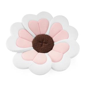 PandaEar Baby Bath Pad for Infant Newborn, Bath Baby Bath Seat to Toddler 0 to 6 Months and Up Soft Flower Petals for Sink Bathtub Essentials Shower Gift (Pink Heart)