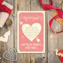 2 x Valentines Day Card Gifts for Him Her, Anniversary Valentines Day Cards for Men, Women - Birthday Cards, Valentines Day Wedding Gifts for Him, Her, Boyfriend, Husband, Wife (DTK-252)