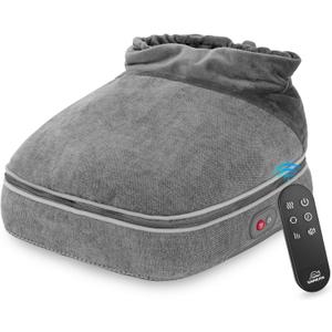 Snailax Vibration Foot Massager with Heat, Foot Warmer, Foot Massager Machine with 3 Vibration Modes & 2 Heating Levels, Remote Control, Size 13