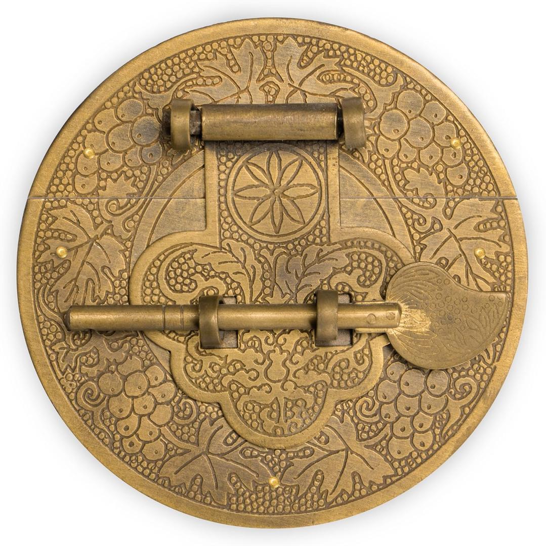 Hardware Philosophy "Longevity Brass Plate Chest Box Latch Decorative Hardware 3.4"