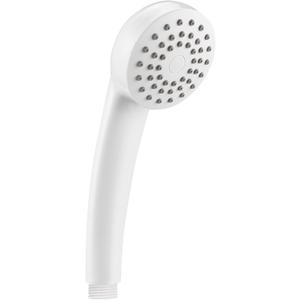Hand-held filtered shower head, simple pressurized shower head, large water output and fall resistance, suitable for home and outdoor (White)