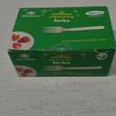 GreenWorks Heavy-duty Compostable Forks, BPI Certified 100 Count Large Disposable Cutlery Utensils Silverware Flatware Fork