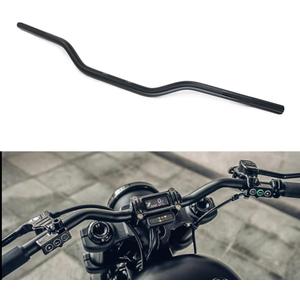 Motorcycle Handlebar 7/8" 22mm Cafe Racer Handlebars Low Rise Drag Bars Universal For Cafe Race Bobber Motocross Dirt Pit Bike ATV Ebike Mini Bike Black