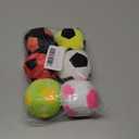 6 Pack Soccer Footbag Balls Soft Plush Fleece Juggling Bags for Adults & Kids Durable 32-Panel Spiral Design Ideal for Foot Coordination, Outdoor Play, Party Favors & Stress Relief.