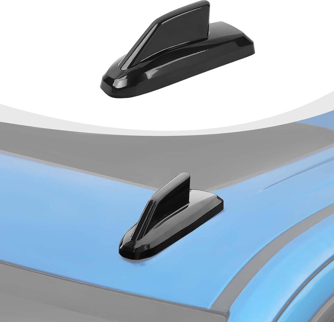 Shark Fin Antenna Base Cover Trim Compatible with Chevy Silverado & Suburban & Tahoe & GMC-Yukon & GMC-Sierra & Cadillac Escalade 2019-2024, Black