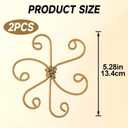 Climbing Plant Stem Support, Metal Gold Plant Stem Holders, Monstera Plant Growth Stakes Trellis for Indoor Outdoor Garden