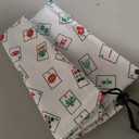 Mahjong Racks with Pushers, Light Green Wooden American Mahjong Tile Pushers and Racks Set of 4, with White Printed Mahjong Racks Drawstring Bag, Mahjong Accessories (19.68 Inches)
