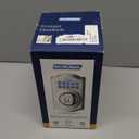 Schlage Camelot Electronic Keypad Deadbolt Lock, Keyless Front Door Entry, Mechanical Key Backup Included, Satin Nickel, BE365 V CAM 619