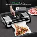 FRESKO Automatic Vacuum Sealer for Food, Hands-Free Operation, Seal 50 Bags in 20 min Ideal for Meal Prep & Bulk Food Storage, Powerful Suction, Built-in Cutter & 2 Roll Bags
