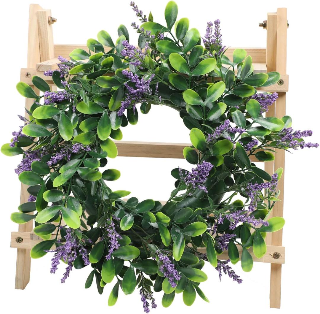 Spring Wreath for Front Door, Artificial Green Wreath for Indoor Outdoor Porch, Window, Home Party Wedding Party Decorations