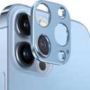 Camera Lens Protector Bumper for iPhone 13 Pro Max/iPhone 13 Pro,No Glass Flat Design, Blue