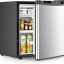 Electactic 1.6 Cu.ft Mini Fridge – Compact Reversible Door Refrigerator with Adjustable Thermostat, Ultra-Quiet Operation, Ideal for Office, Dorm, Bedroom, Apartment (Silver)