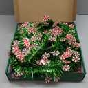 HMASYO 6 FT Pop Up Tinsel Christmas Tree with 100 Colored Timer Lights & Remote, Red Green Collapsible Artificial Pencil Tree Xmas Decoration for Home, Office, Party, USB Powered, Easy Assembly