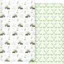 CroBlissful 2 Pack Golf Baby Crib Fitted Sheet 52'' x 28'' Stretchy Neutral Fitted Crib Mattress Sheet Baby Bedding for Standard Mattress Gift Set