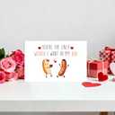 3 x LYMEQING Raunchy Valentines Day Card for Him Husband, Funny Valentines Day Card for Boyfriend Fiance (You're the Only Wiener I Want in My Bun)