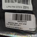 WULFUL Men Wool Trench Coat Slim Fit Winter Coat Black Large