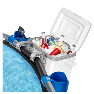 13L Pool Cooler, Insulated Cooler Hard Cooler with Handle, Keeps Drinks Cold Up to 72 Hours, Ice Chest for Soft-Sided Oasis Backyard Above Ground Swimming Pool