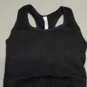 SIXIM Women Ribbed Workout Crop Tops with Built in Bra Yoga Racerback Tank Top Tight Fit, Black X-Small