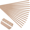 Soengsau 15-Pack 15.75" Unfinished Wood Fluted Rectangular Trim - Easy to Paint, Cute Decorative Molding DIY Craft for Furniture Frame, Mirror Edge, Wall, Door, Closet, Dresser, Shelf