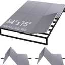 BlissBoard Bunkie Board Full Size 54"x75", 10mm Under Mattress Support, Breathable, Noise Minimizing, Moisture Resistant Bunky Board for Sagging Mattress for Platform Bed Frames and Box Springs