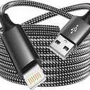 10 Ft Braided Charge For Apple Lightning, Silver