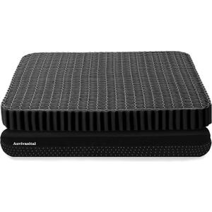 Innovative Gel Seat Cushion for Long Sitting, Seat Cushion for Back, Sciatica, Hip, Tailbone Pain Relief, Large and Thick, Used for The Office, Wheelchair, Recliner, Car, Truck, Stadium.(Black)