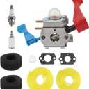 Carbhub C1U-W12A Carburetor Fit for Zama C1U-W12B C1U-W12A Engine, Fit for Poulan FL1500 FL1500LE Gas Leaf Blower Fit for Craftsman 944794201 358794201 Blower Replace 530071629 with Tune Up Kit