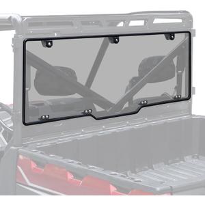 StarknightMT Ranger XP 1000 Rear Windshield, Smoke Tinted Ranger 1000 Back Window Rear Windscreen Compatible with Polaris Ranger XP 1000/Crew 2017-2026, Ranger 1000/Crew 2020-2026
