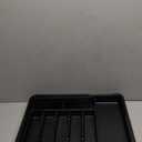 Homecor Silverware Organizer - Expandable Large Kitchen Drawer Organizer Utensil Organizer with 2 Removable Knife Blocks, 22"x 19"Cutlery Tray Drawer Dividers for Kitchen Flatware(6-9 Slots) (Black)