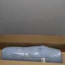 Bench Cushion 27 inches,Indoor/Outdoor Non-Slip Tufted Cushions, Premium Waterproof Linen, Soft Piano Sofa Cushions, Entryway Storage, Bay Window, High-Density Memory Foam(Grey Blue-27x12x4in)