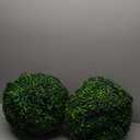 Sunnyglade 2 PCS 15.7 inch 4 Layers Artificial Plant Topiary Ball Faux Boxwood Decorative Balls for Backyard, Balcony,Garden, Wedding and Home Dcor (15.7 inch)