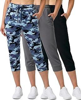 Real Essentials, 3 Pack Ladies Plus Yummy Capri Jogger, 1X