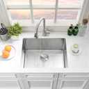 24 Inch Undermount Laundry Sink-Hovheir 24x19x12 Inch Stainless Steel Utility Sink 16 Gauge Stainless Steel Undermount Single Bowl Deep Laundry Room Sinks Outdoor with Bottom Grid