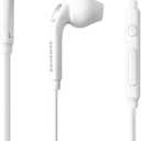 SAMSUNG (2 Pack) OEM Wired 3.5mm White Headset with Microphone, Volume Control, and Call Answer End Button [EO-EG920BW] for SAMSUNG Galaxy S6 Edge+ / S5, Galaxy Note 5/4 / Edge (Bulk Packaging)