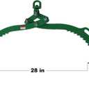 Log Lifting Tongs,2 Serrated 28in Swivel Claw Hook, Heavy Duty Grapple Timber Claw,Lumber Skidding,Log Lifting -28in