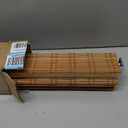 LazBlinds No Tools No Drill Cordless Bamboo Roman Shades, Light Filtering Window Treatment, Roll Up Bamboo Blinds for Windows 32'' W x 48'' H, Ceylon Light Russet