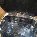 iTouchless 50 Liter / 13 Gallon Sensor Kitchen Trash Can with Odor Filter  Slim Round White Stainless Steel Automatic Garbage Recycling Bin for Home, Office, Business, Garage