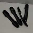 Upgraded Snap-on Door Handle Cover Compatible for 2019-2024 2025 Toyota Rav4 Accessories for Highlander 2020-2024 2025 No Adhesive Black Handle Protectors Glossy Black