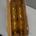 18 Pack Plastic Goblets 10oz Upgrade Vintage Water Goblet Plastic Liquor Glasses Colored Retro Embossed Glassware for Party Liquor Bar Juice Baby Shower Wedding Reception Grand (Amber)