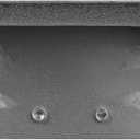 Repa Market 17" x 3" Inch Air Exhaust Grille for Round Ducts - 2 Adjustable Louvre Blades - Galvanized Air Supply Vent Cover - Side Fit Round Surface Canal Ducting from 6.30" to 15.74" Inches