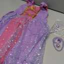 JerrisApparel Girl Princess Costume Dress for Birthday Party (7-8, Purple With Accessories)