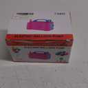 IDAODAN Electric Balloon Pump, Portable Electric Balloon Blower Machine Balloon Air Pump Dual Nozzle Rose Red 110V 600W Balloon Inflator for Party Decorations