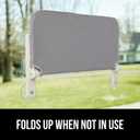 GORILLA GRIP Cat Window Perch, Foldable Cat Window Hammock Bed with 6 Large Suction Cups, Cordless Indoor Wall Shelves, Strong Metal Frame Holds 40lbs, Reversible Washable Sherpa Cover, Large Gray