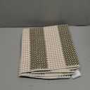OJIA Front Door Mat 24"x36" Outdoor Doormat Striped Porch Rugs Checkered Rug Washable Entry Rug Woven Cotton Indoor Outdoor Rug Small Area Rug for Kitchen Entryway Patio (Green/White/Tan)