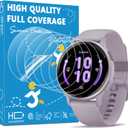6 Pack for Garmin Vivoactive 5/6 42mm Flexible Screen Protector, Soft Film, HD Clear, Bubble Free, Anti Scratch (Transparent)