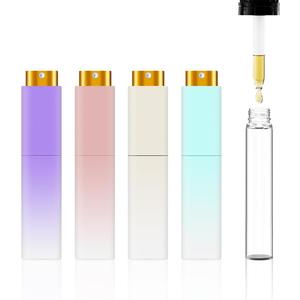 2 x YOUXIU Travel Perfume Bottle Refillable,perfume travel refillable 10ml Portable Mini Refillable Perfume Atomizer Refill Bottlerefill Small Spray Bottle Fortravel Accessories For Women Mens 4 Pack (Purple Pink Blue White)