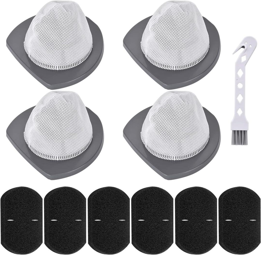 2033 Filter Replacement for Bissell Featherweight Stick Lightweight Bagless Vacuum Cleaner 20331 20333 20334 20336 20339 2033M, 4 Mesh Filters 6 Foam Filters, Replace part 1611508